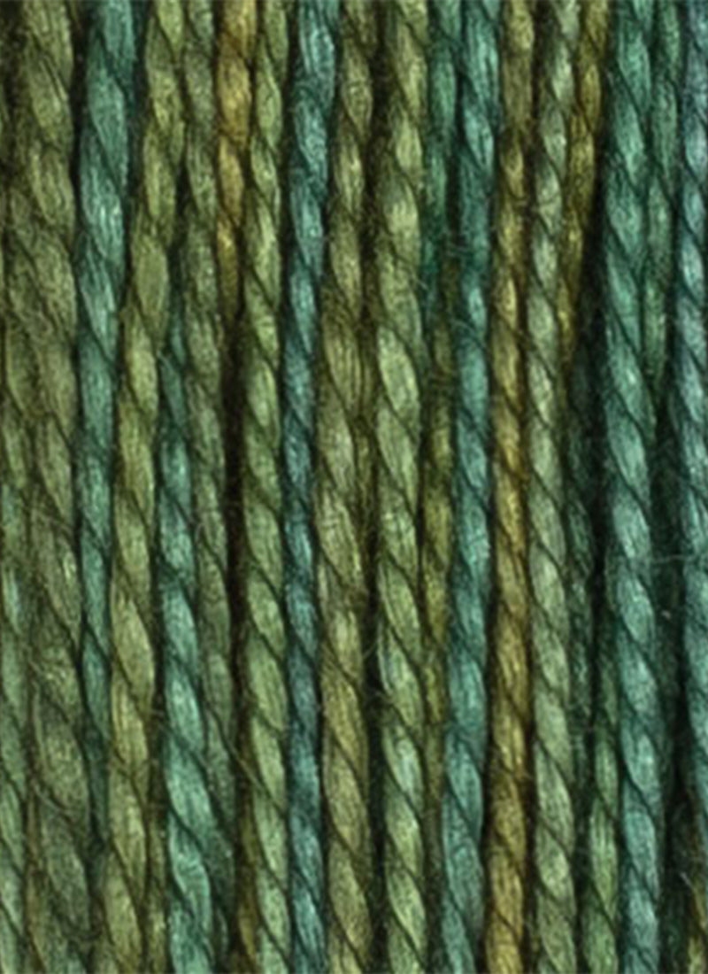 House of Embroidery No 12 Perle Thread - Green Tones