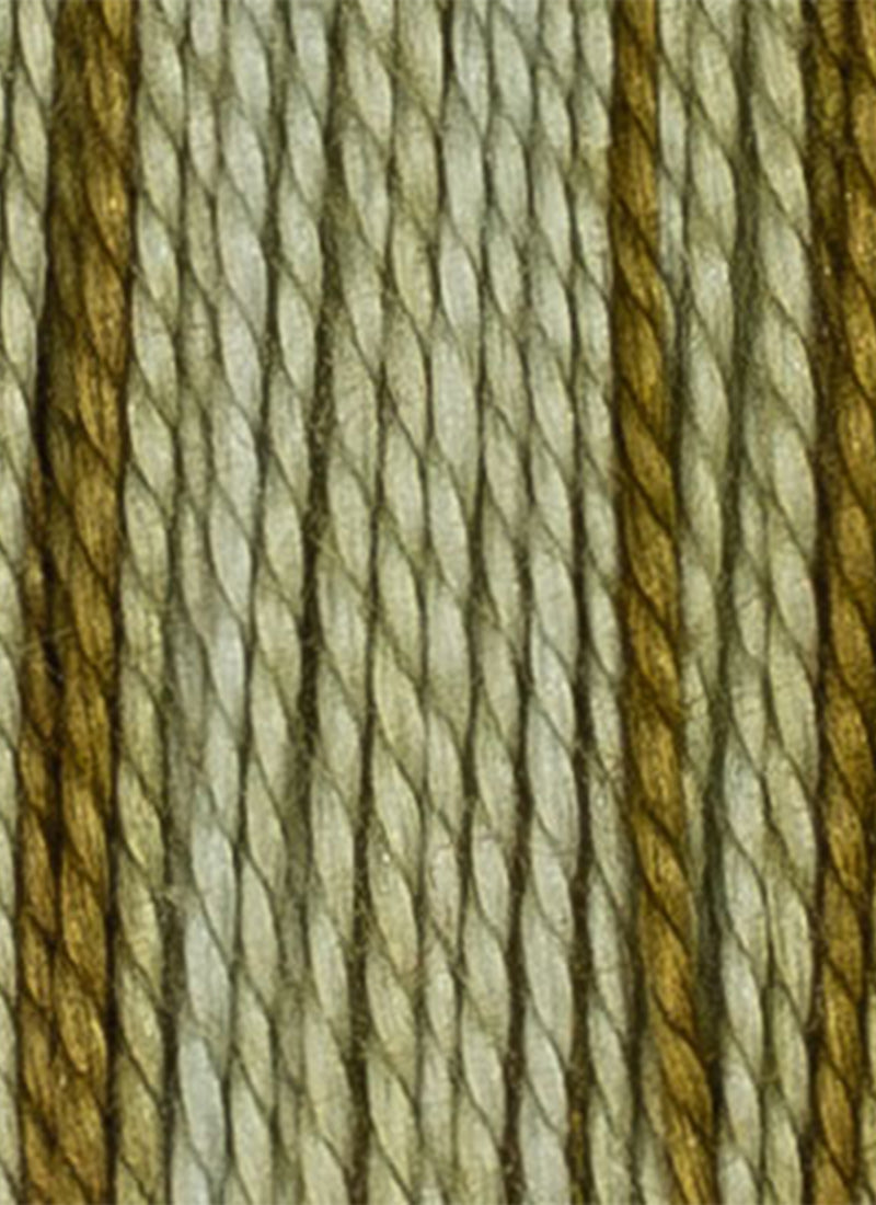 House of Embroidery No 12 Perle Thread - Muted Green Tones