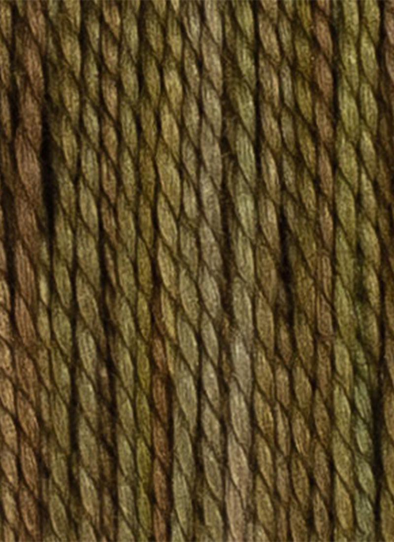House of Embroidery No 12 Perle Thread - Muted Green Tones