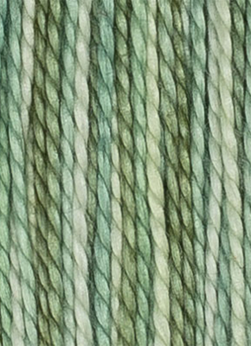 House of Embroidery No 12 Perle Thread - Green Tones