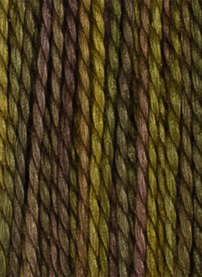 House of Embroidery No 12 Perle Thread - Muted Green Tones