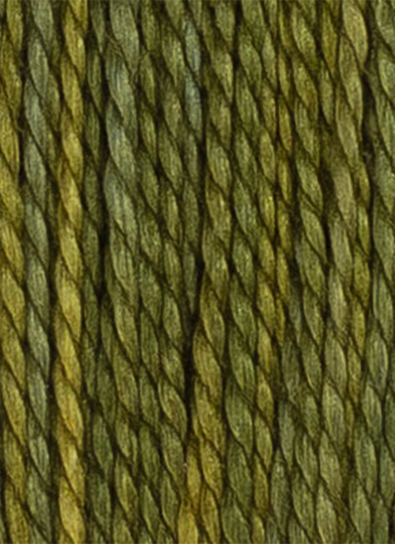 House of Embroidery No 12 Perle Thread - Muted Green Tones