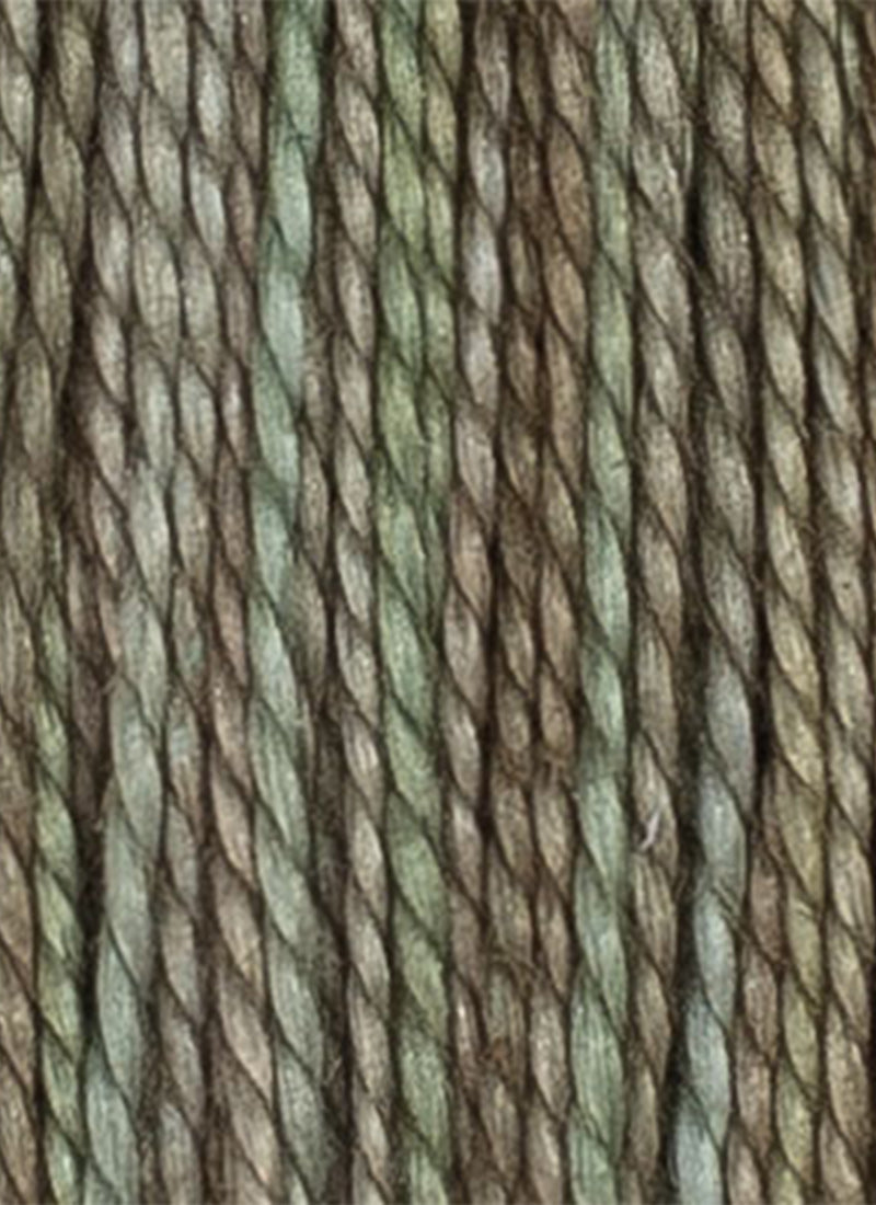 House of Embroidery No 12 Perle Thread - Muted Green Tones