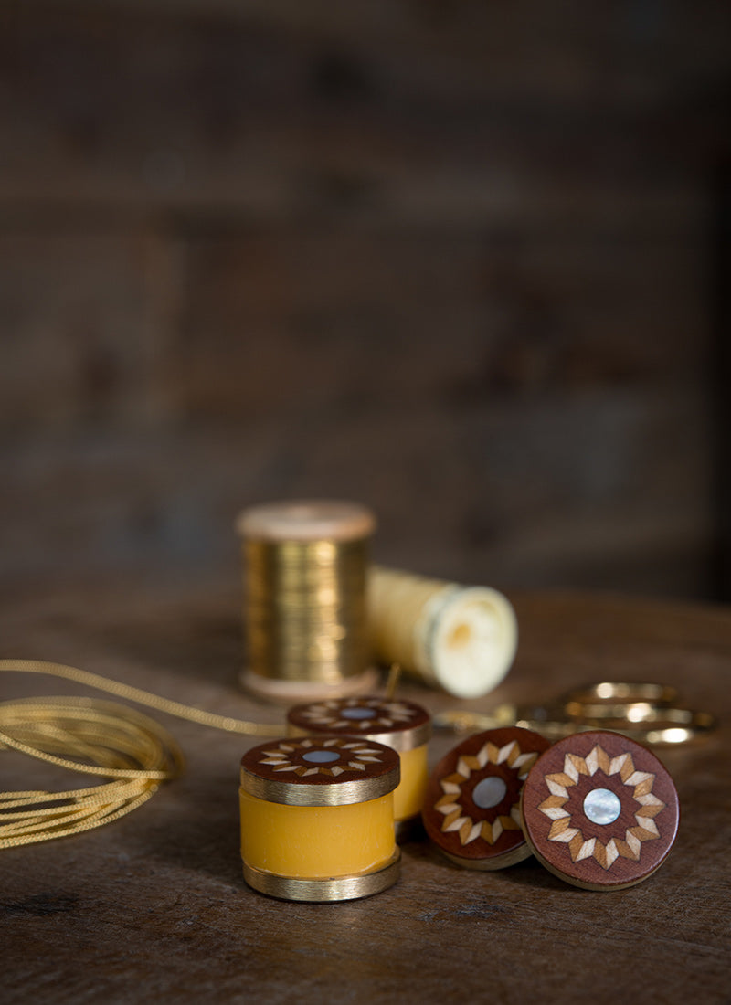 Hand-made Inlaid Thread Waxers