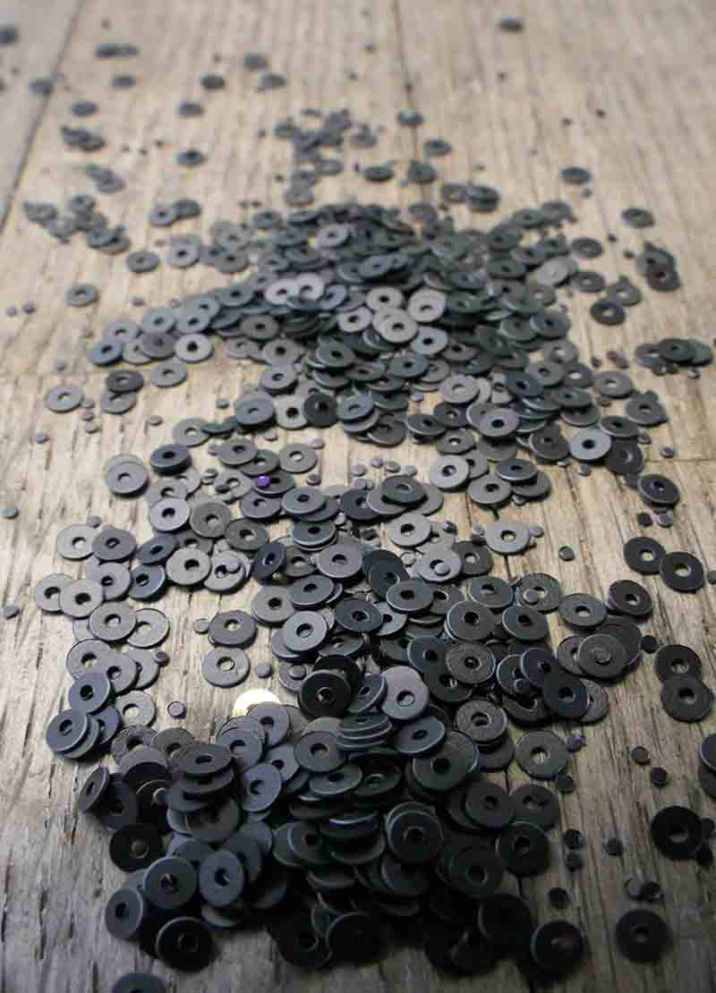 Tiny Sparkling Sequins - White, Translucent, Black & Mixed