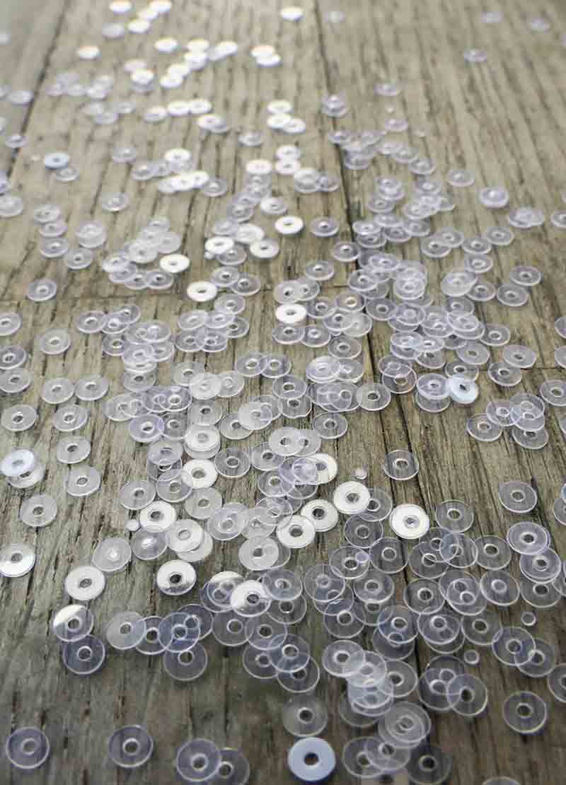 Tiny Sparkling Sequins - White, Translucent, Black & Mixed