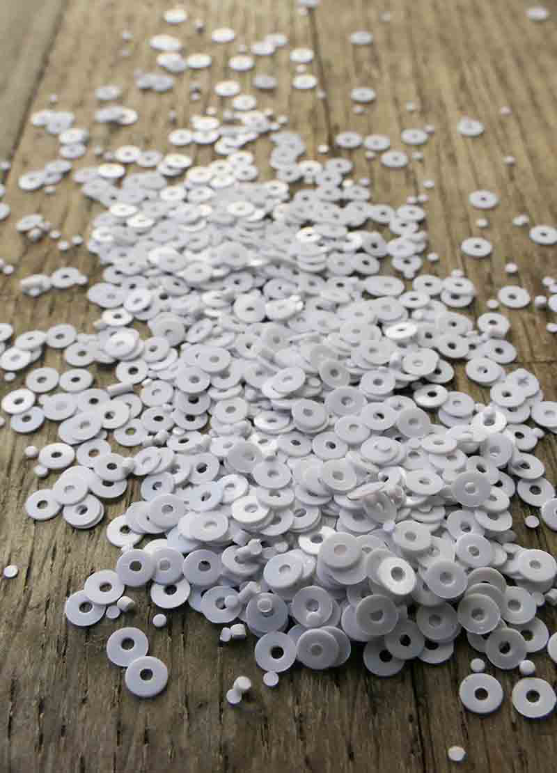 Tiny Sparkling Sequins - White, Translucent, Black & Mixed