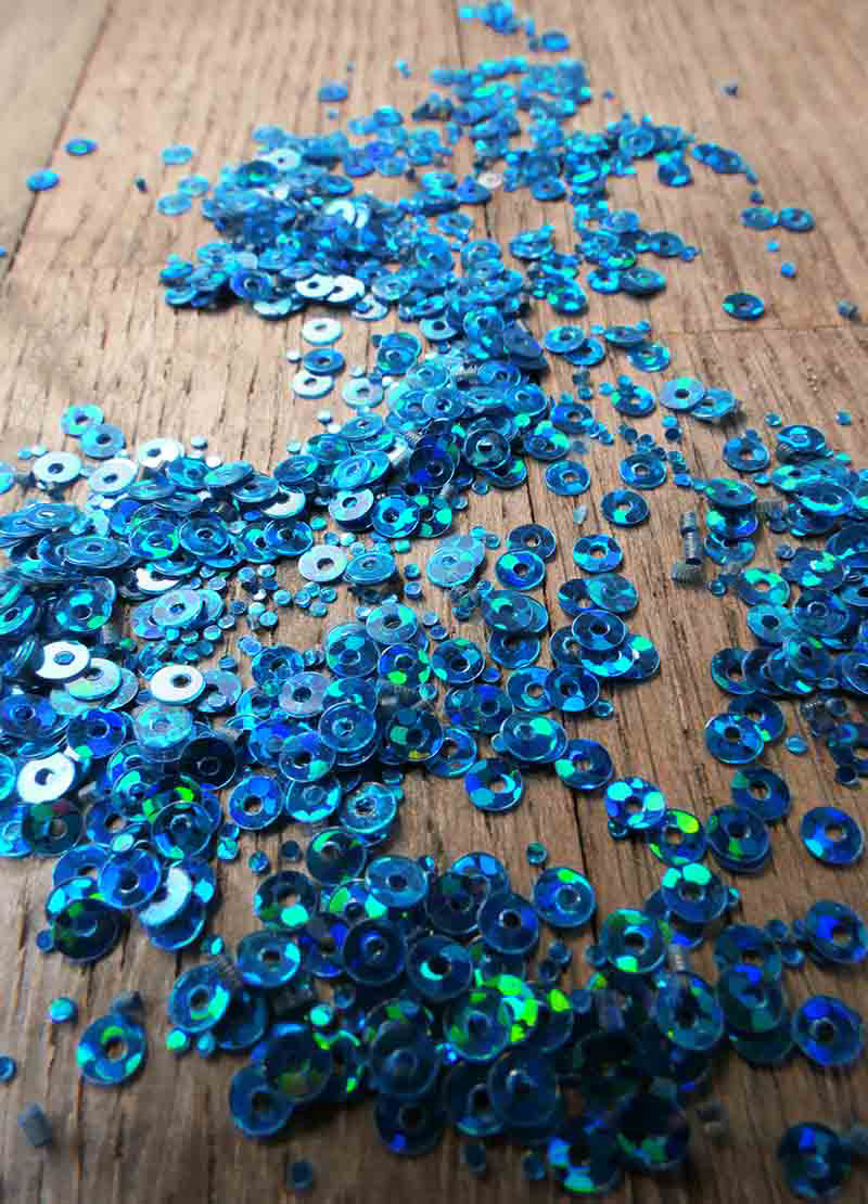 Tiny Sparkling Sequins - Blues & Greens