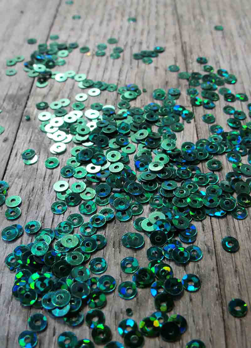 Tiny Sparkling Sequins - Blues & Greens