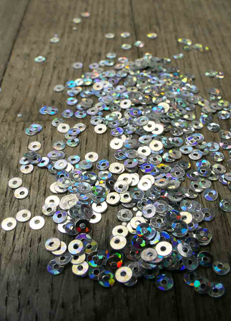 Tiny Sparkling Sequins - Cream, Gold, Silver, Copper & Bronze