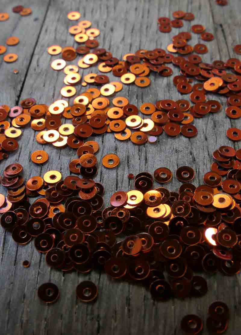 Tiny Sparkling Sequins - Pink, Red & Orange