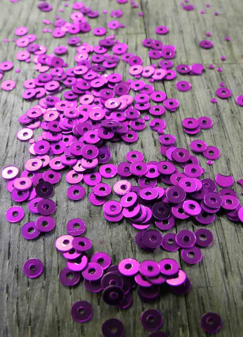 Tiny Sparkling Sequins - Purple, Cerise & Lilac