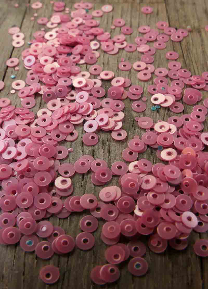 Tiny Sparkling Sequins - Pink, Red & Orange
