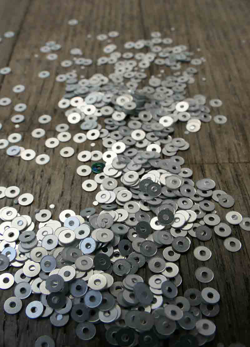 Tiny Sparkling Sequins - Cream, Gold, Silver, Copper & Bronze