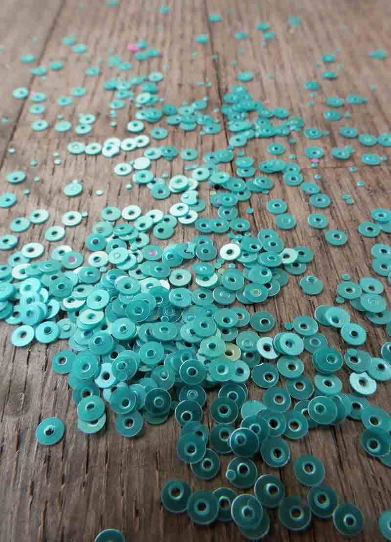 Tiny Sparkling Sequins - Blues & Greens