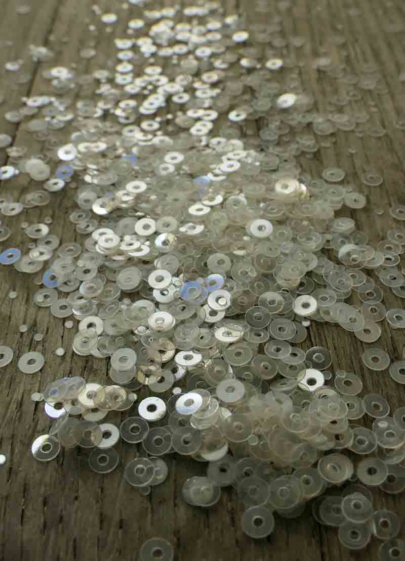 Tiny Sparkling Sequins - White, Translucent, Black & Mixed