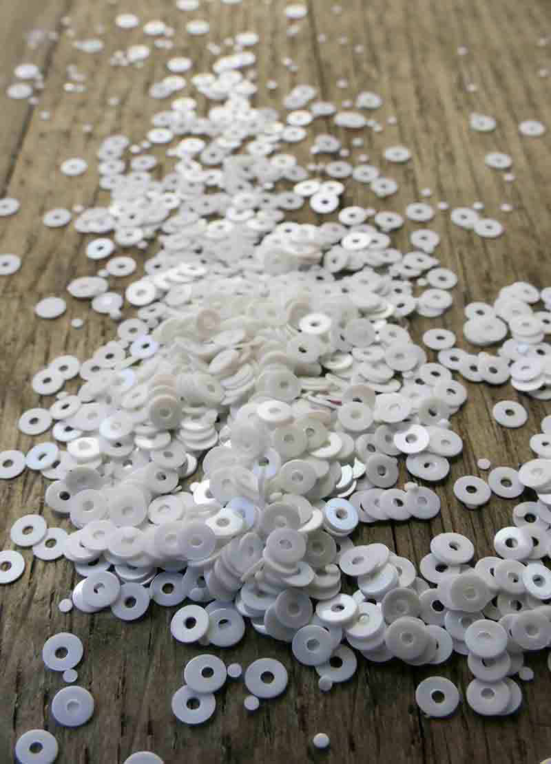 Tiny Sparkling Sequins - White, Translucent, Black & Mixed