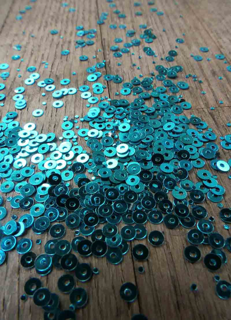 Tiny Sparkling Sequins - Blues & Greens