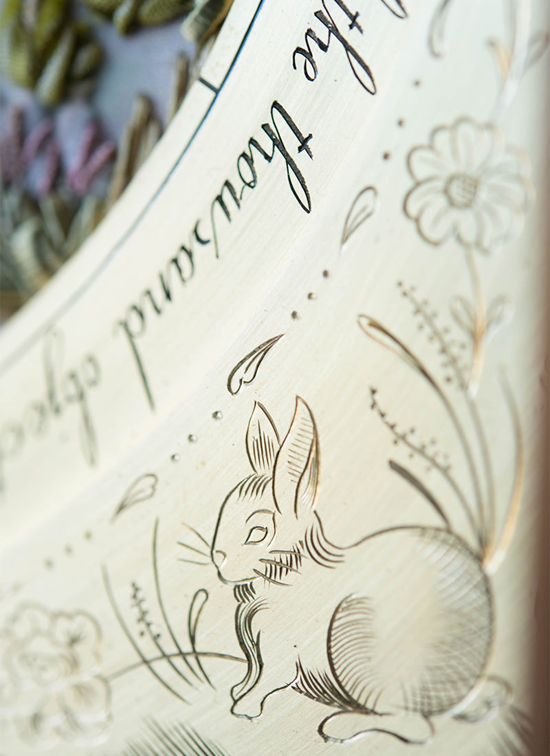 Hand-Engraved Brass Frame for the Beatrix Potter Hill Top Design