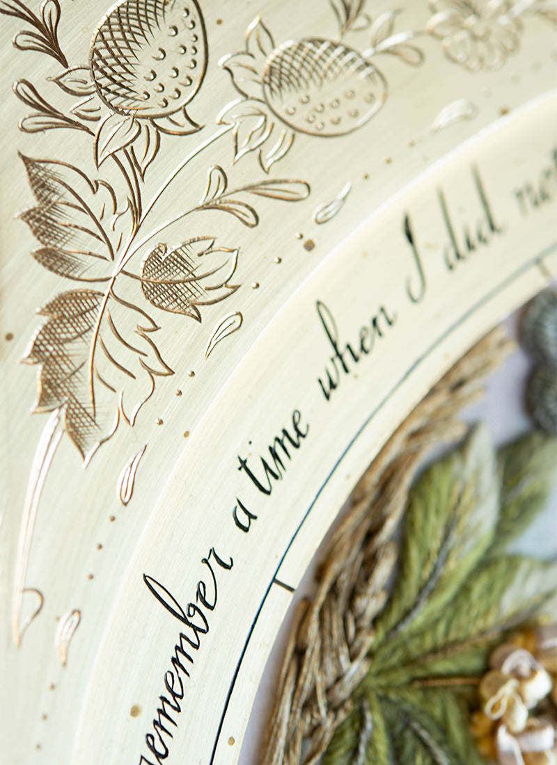 Hand-Engraved Brass Frame for the Beatrix Potter Hill Top Design