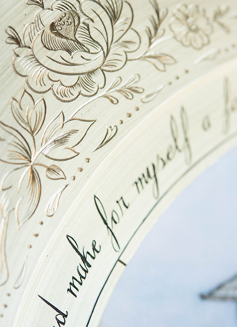 Hand-Engraved Brass Frame for the Beatrix Potter Hill Top Design
