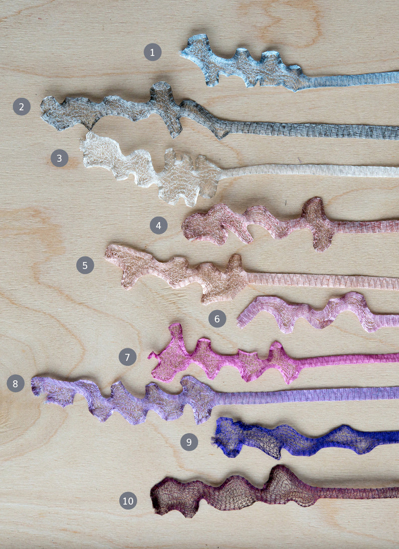 Metallic Mesh Ribbon, 6mm Wide, Colour Range 1:
