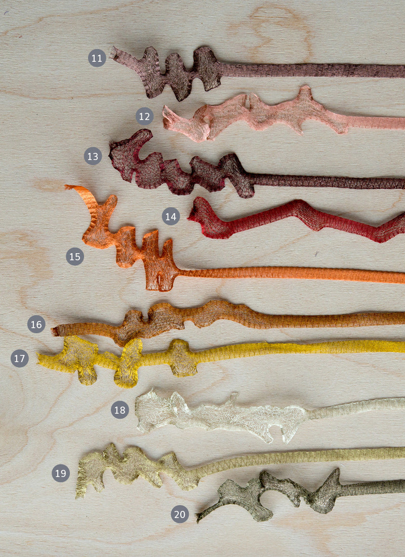 Metallic Mesh Ribbon, 6mm Wide, Colour Range 2:
