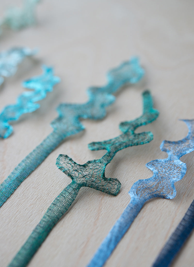 Metallic Mesh Ribbons, 6mm Wide, Colour Range 3: