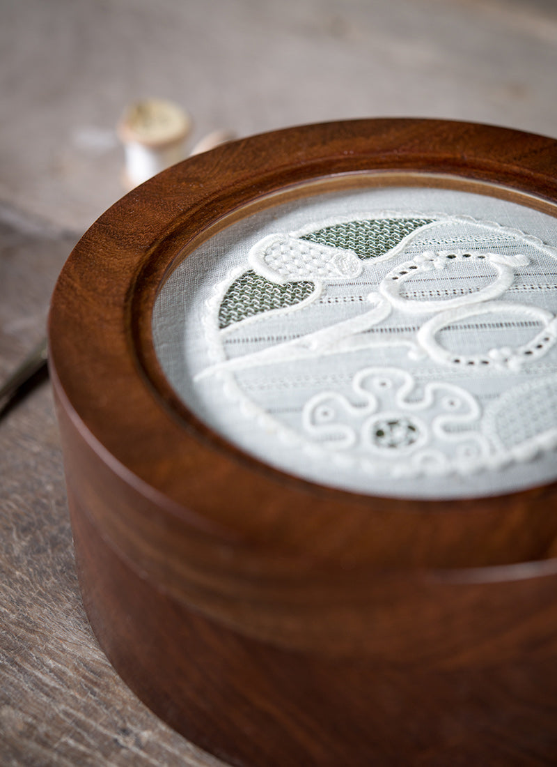 Round Wooden Box