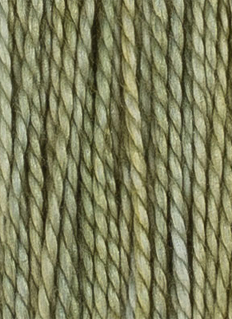 House of Embroidery No 12 Perle Thread - Muted Green Tones