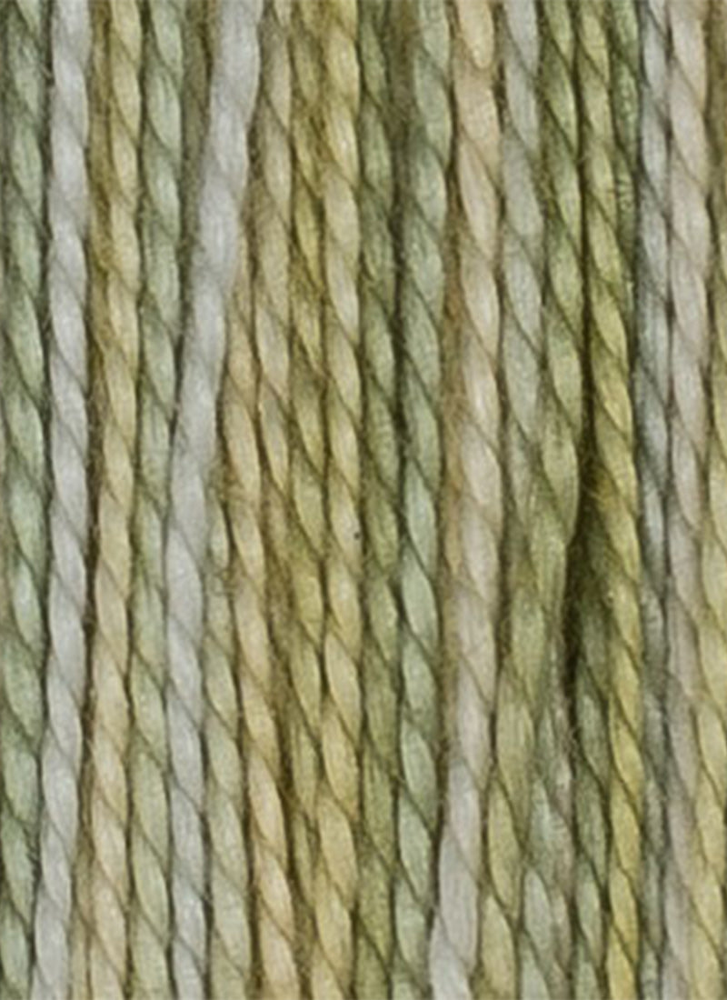 House of Embroidery No 12 Perle Thread - Muted Green Tones