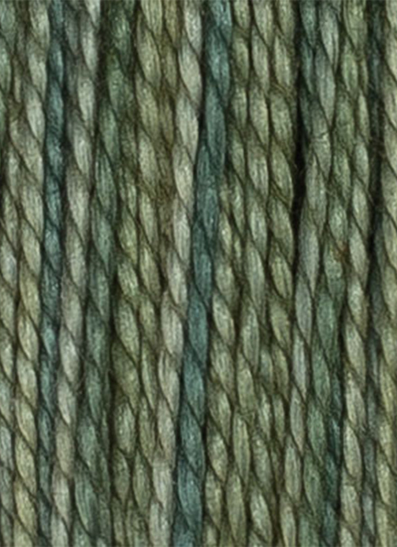 House of Embroidery No 12 Perle Thread - Muted Green Tones