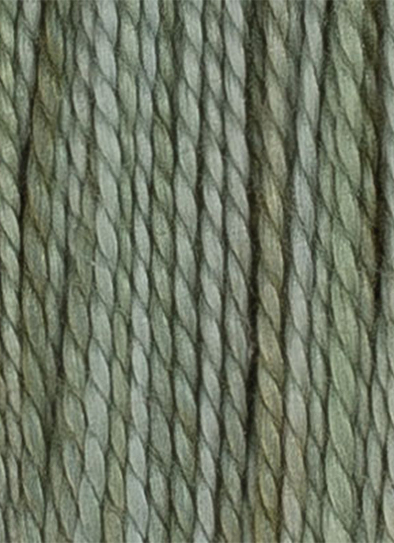 House of Embroidery No 12 Perle Thread - Muted Green Tones