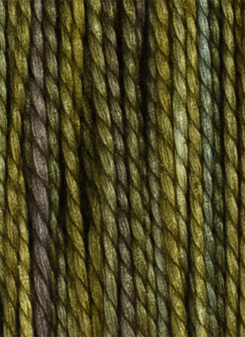 House of Embroidery No 12 Perle Thread - Muted Green Tones