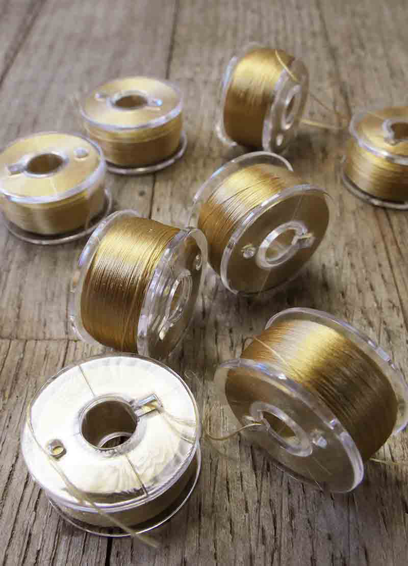 Fine Silk Floss - Yellow and Brown Tones