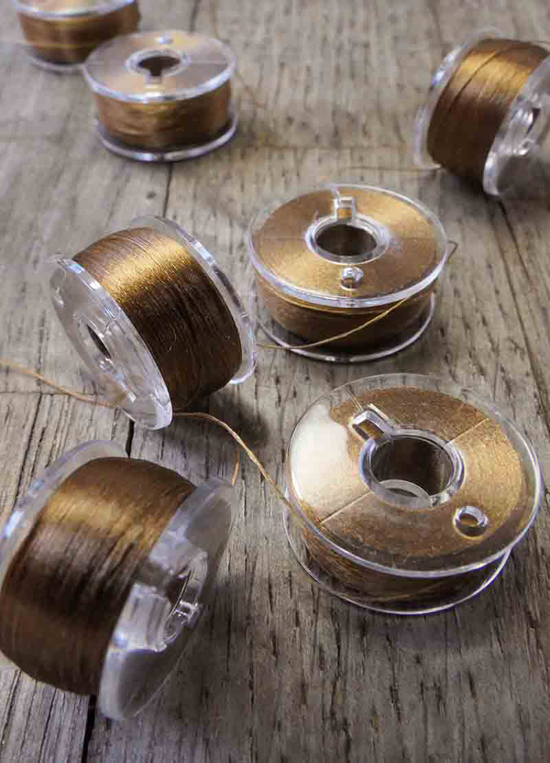 Fine Silk Floss - Yellow and Brown Tones