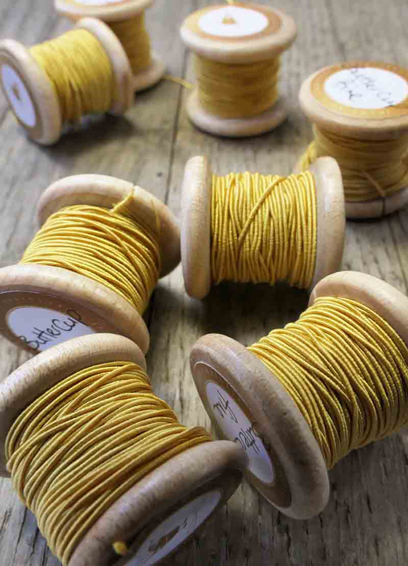 Fine Silk Gimp - Yellow and Brown Tones