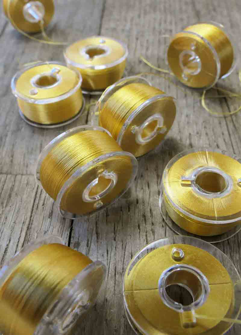 Fine Silk Floss - Yellow and Brown Tones