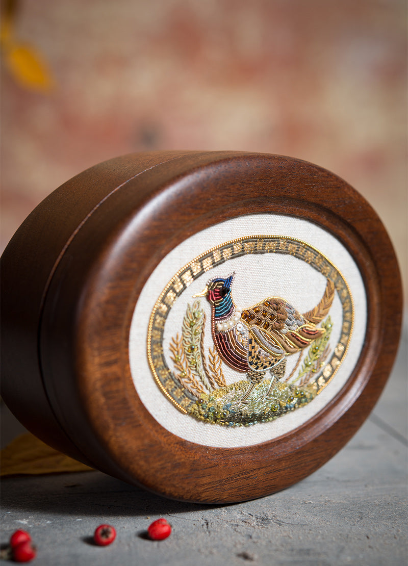 Mosaic Pheasant Embroidery Kit