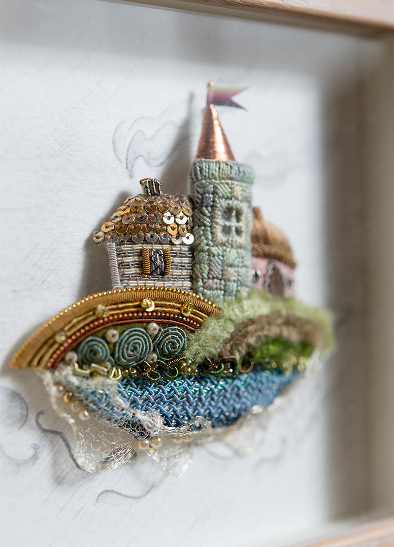 Waitlist for Little Row of Seaside Houses Embroidery Kit