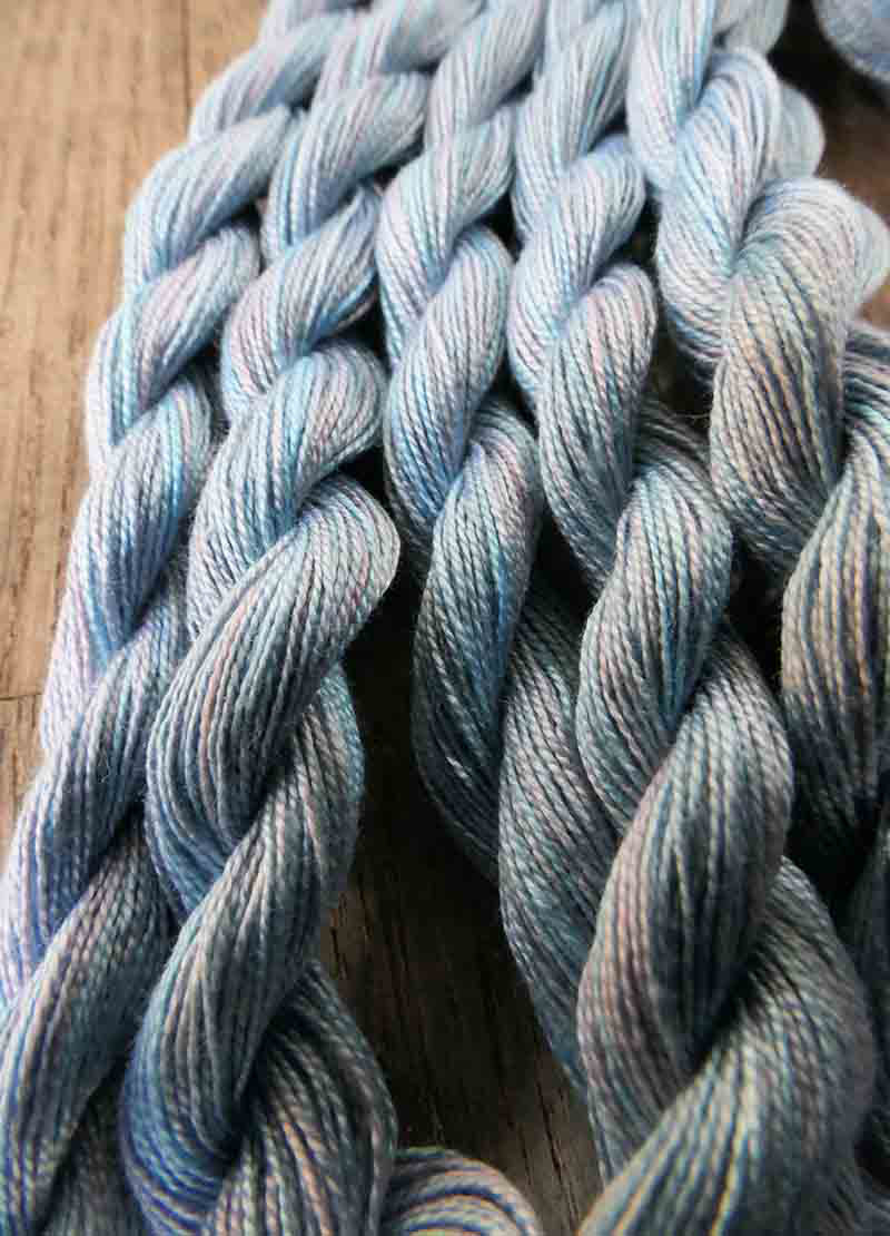 Oliver Twist Hand-Dyed Cotton Threads -  Blues
