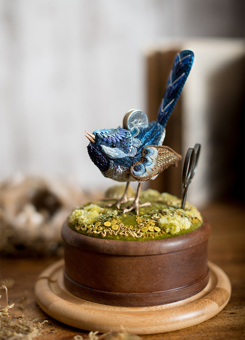 The Blue Wren Étui Embroidery Kit