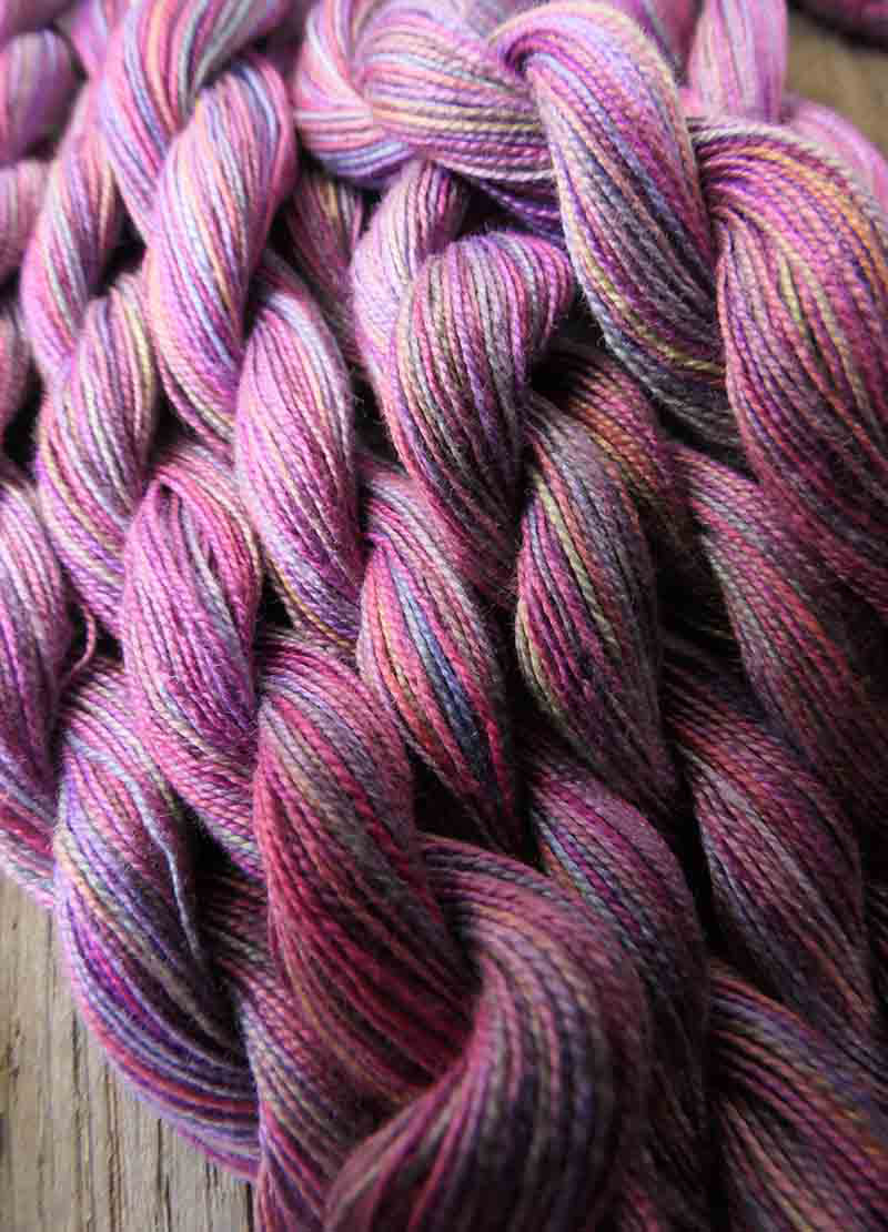 Oliver Twist Hand-Dyed Cotton Threads - Pinky-Purples