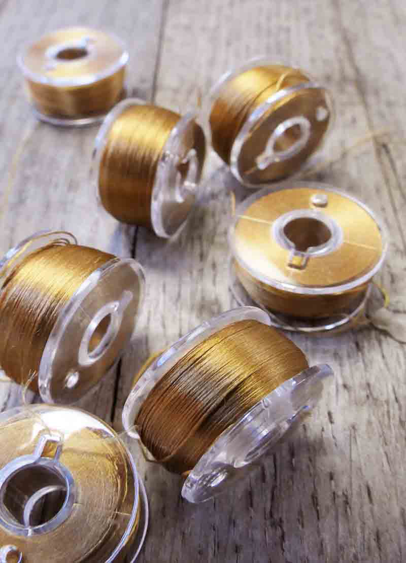 Fine Silk Floss - Yellow and Brown Tones