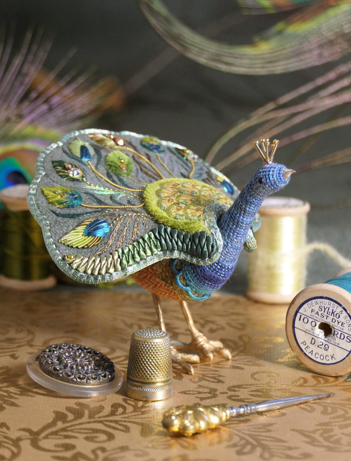Waitlist for Peacock Étui Embroidery Kit