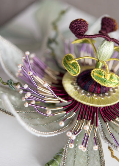 Passion Flower Embroidery Kit