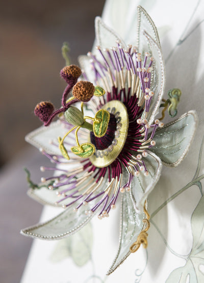 Passion Flower Embroidery Kit
