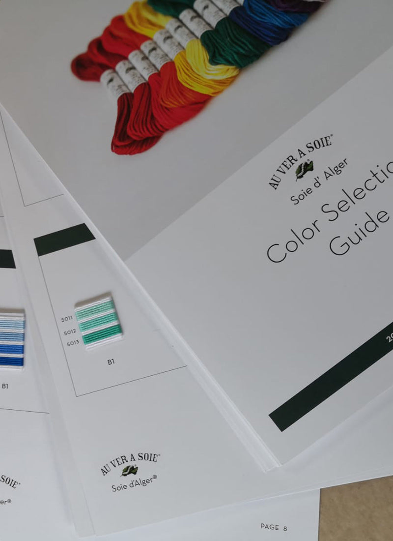 Shade Card of Soie d'Alger threads