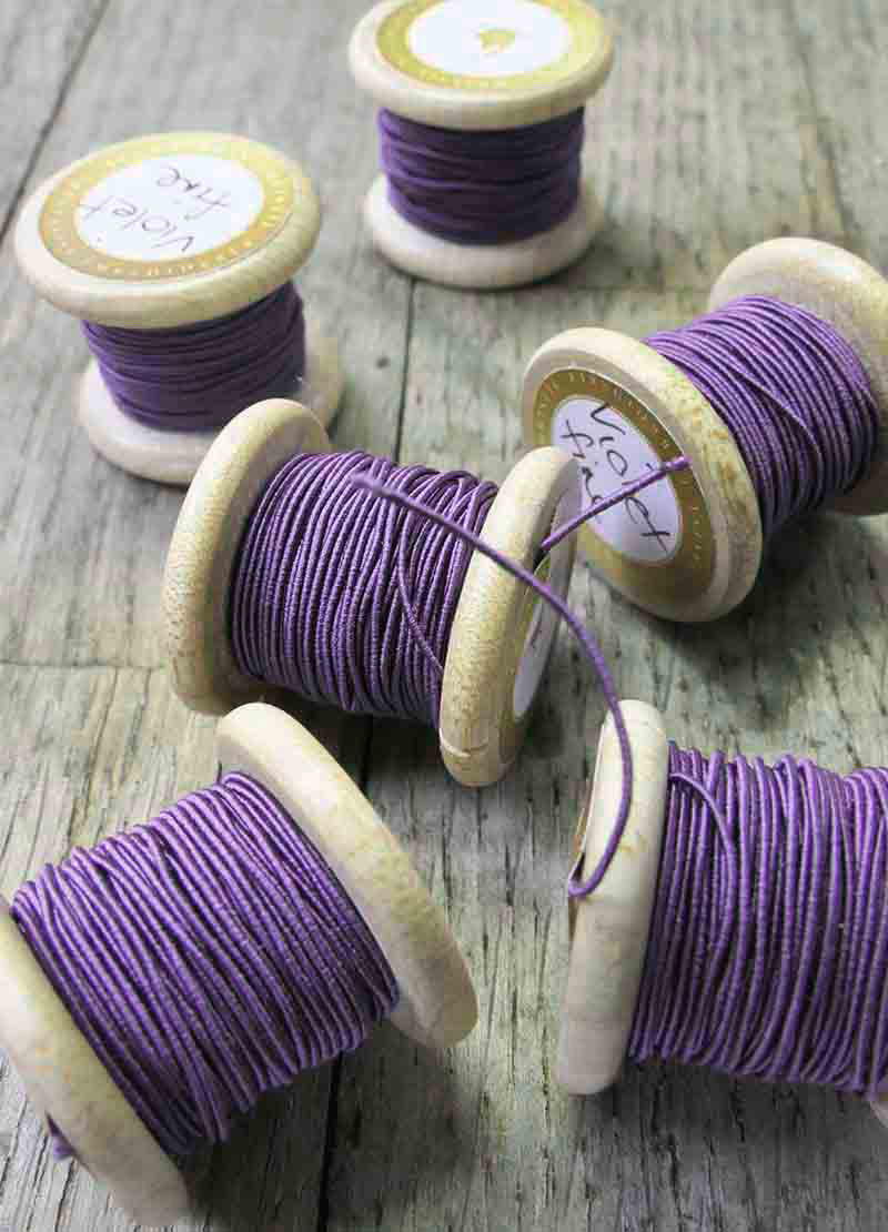Very Fine Silk Gimp - Purple Tones