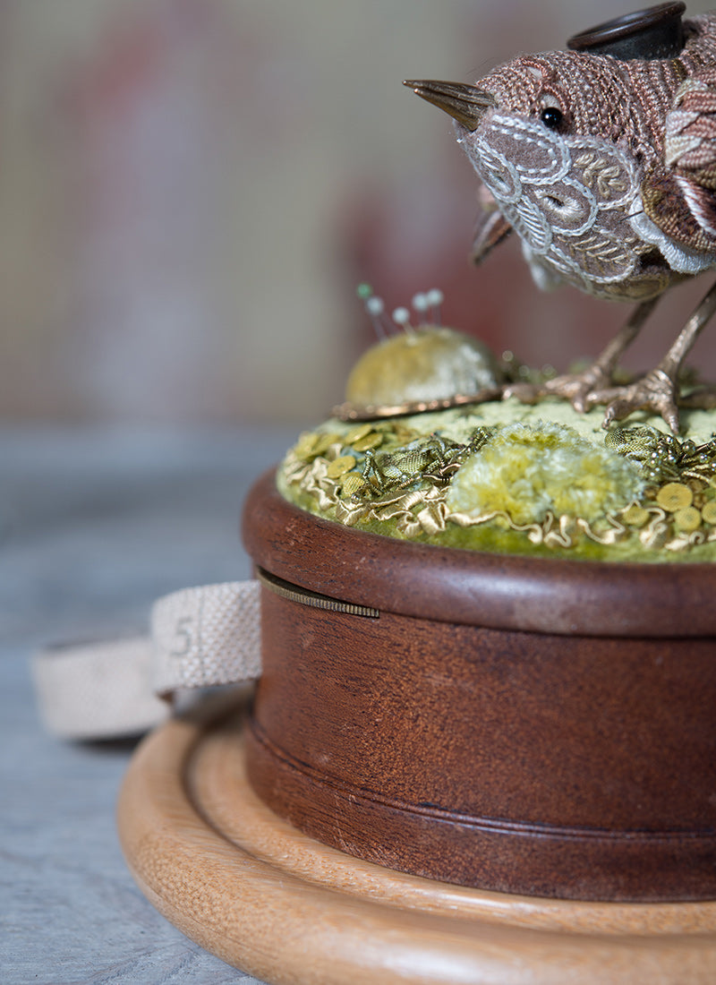 Waitlist for Mossy Hillock for the Wren Étuis Embroidery Kit